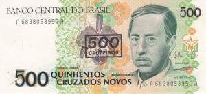 500 Cruzeiros 1990